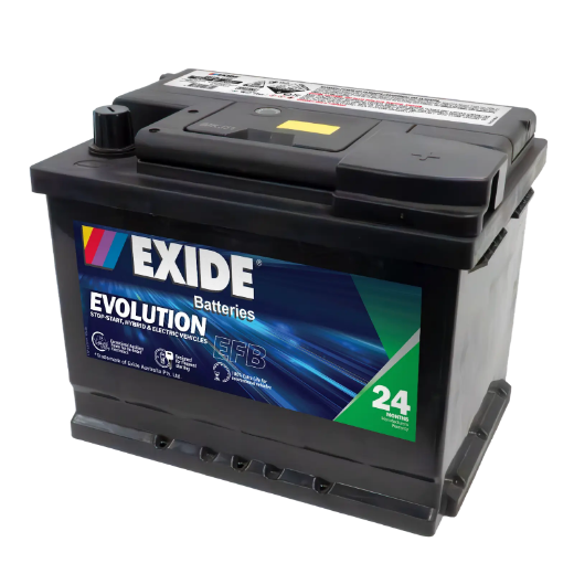Picture of DIN55H - 12VOLT 750CCA 60AH EXIDE EFB STOP START TECHNOLOGY BATTERY - RHP