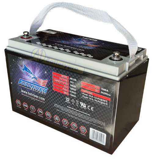 Picture of HC105 - 86MF 12VOLT 1050CCA 105AMP/HR HARDCORE FULLRIVER BATTERY (PC2150) - LHP