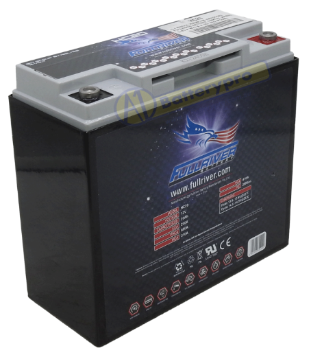Picture of HC20 - 12VOLT 230CCA 20AMP/HR HARDCORE FULLRIVER BATTERY (PC680) - RHP