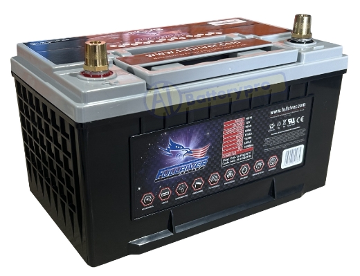 Picture of HC75 - 12VOLT 930CCA 75AMP/HR HARDCORE FULLRIVER BATTERY (PC1750) - LHP
