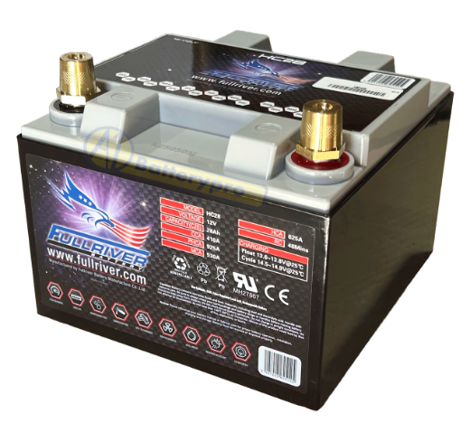Picture of HC28 - 12VOLT 410CCA 28AMP/HR HARDCORE FULLRIVER BATTERY (PC925) - RHP