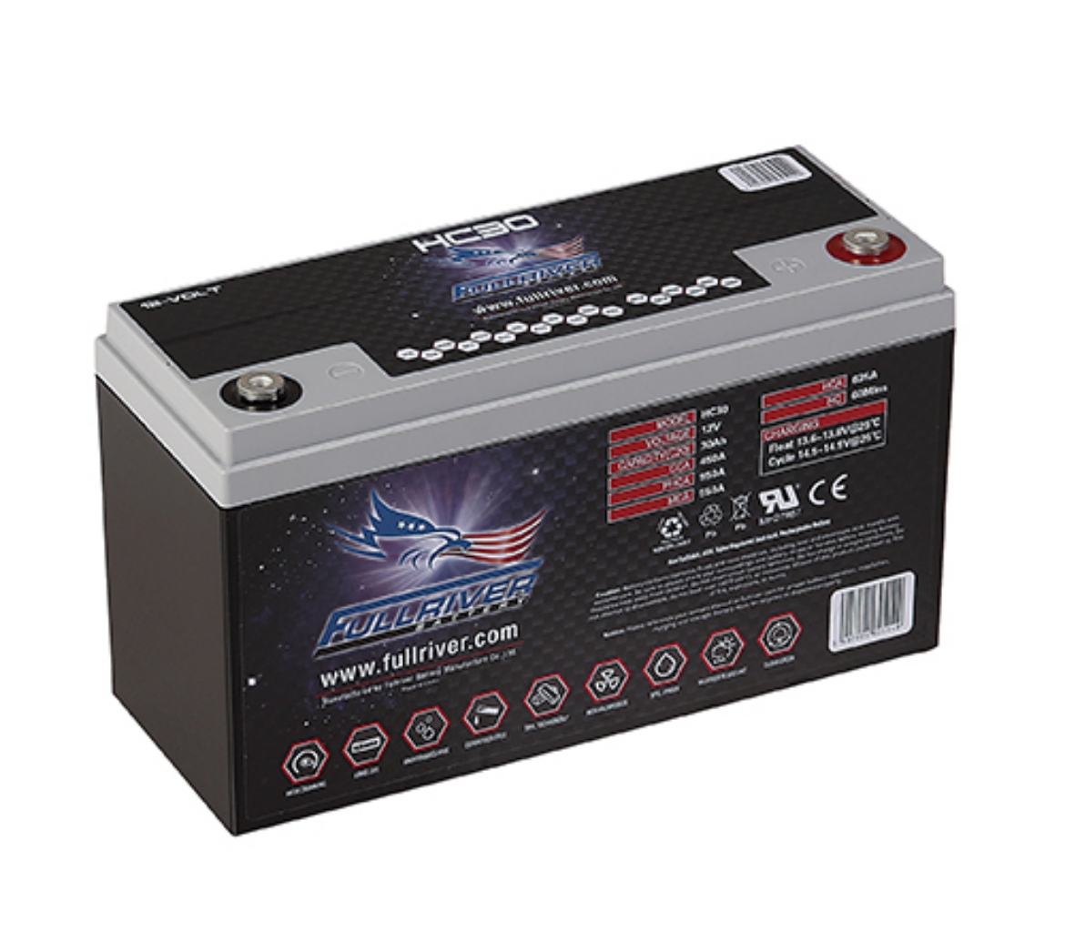 Picture of HC30 - 12VOLT 450CCA 30 AMP/HR HARDCORE FULLRIVER BATTERY (EXTREME 30) ER30 - RHP