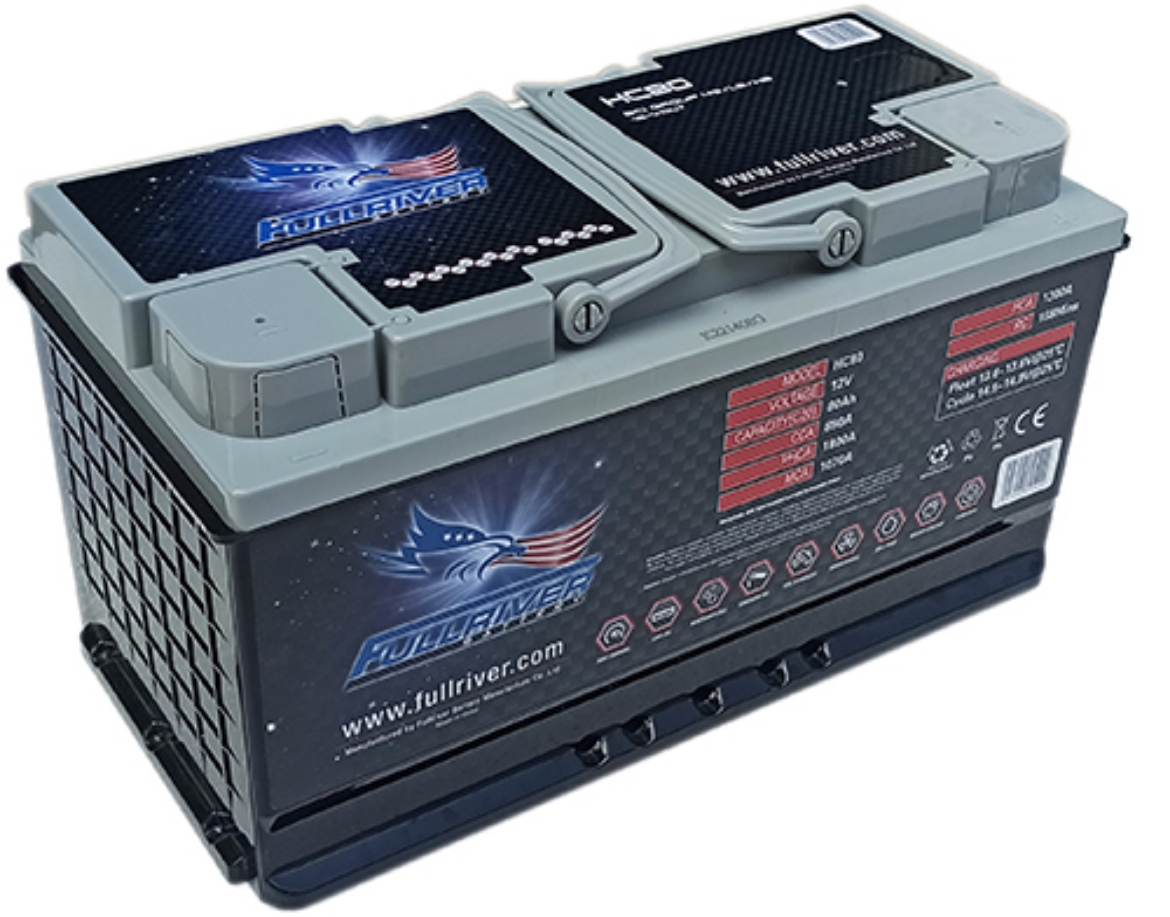 Picture of HC80 - DIN88H 12VOLT 890CCA 80AMP/HR HARDCORE FULLRIVER BATTERY (LN5) - RHP