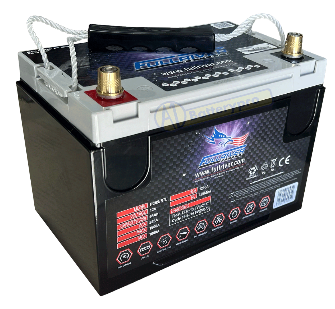 Picture of HC65ST/L - N50ZZ 12VOLT 825CCA 65AMP/HR HARDCORE FULLRIVER BATTERY - LHP