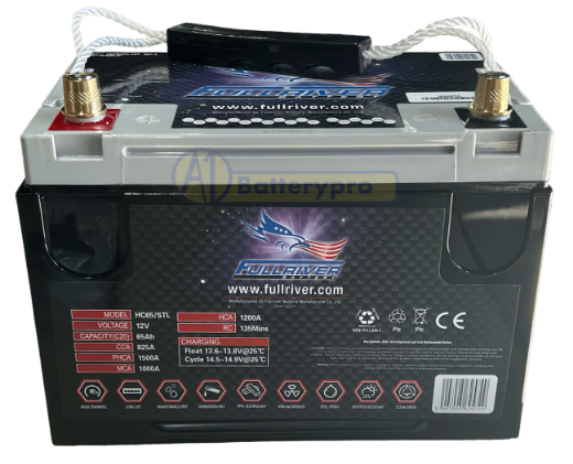 Picture of HC65ST/L - N50ZZ 12VOLT 825CCA 65AMP/HR HARDCORE FULLRIVER BATTERY - LHP