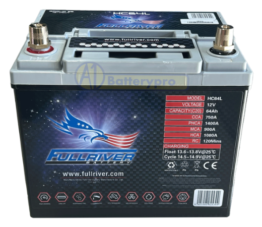 Picture of HC64L - 12VOLT 750CCA 64AMP/HR HARDCORE FULLRIVER BATTERY (55D23R) - LHP