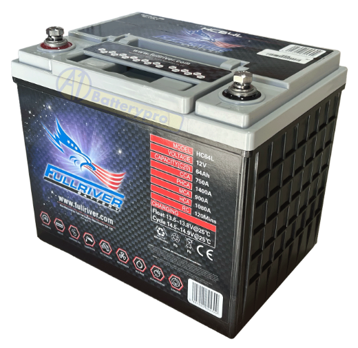 Picture of HC64L - 12VOLT 750CCA 64AMP/HR HARDCORE FULLRIVER BATTERY (55D23R) - LHP