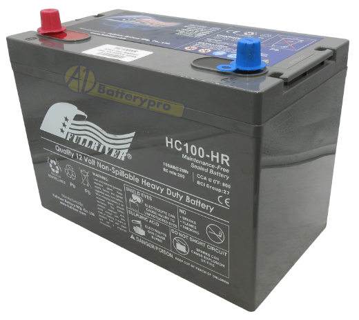 Picture of HC100HR - N70ZZ 12VOLT 800CCA 100AMP/HR HARDCORE FULLRIVER BATTERY WITH HEAT RESISTANT CASING - LHP