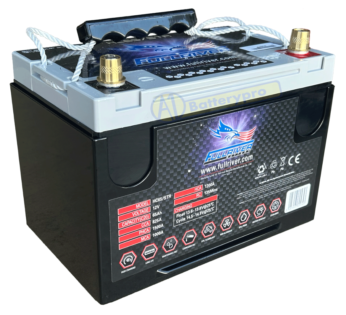 Picture of HC65ST/R - N50ZZL 12VOLT 825CCA 65AMP/HR HARDCORE FULLRIVER BATTERY - RHP