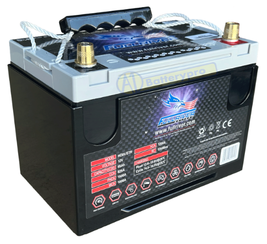 Picture of HC65ST/R - N50ZZL 12VOLT 825CCA 65AMP/HR HARDCORE FULLRIVER BATTERY - RHP