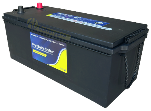 Picture of EURO150 (NSL - No Side Ledge) - 12VOLT 1100CCA 180AH PRO CHOICE SERIES MAINTENANCE FREE CALCIUM BATTERY - EURO - LHP