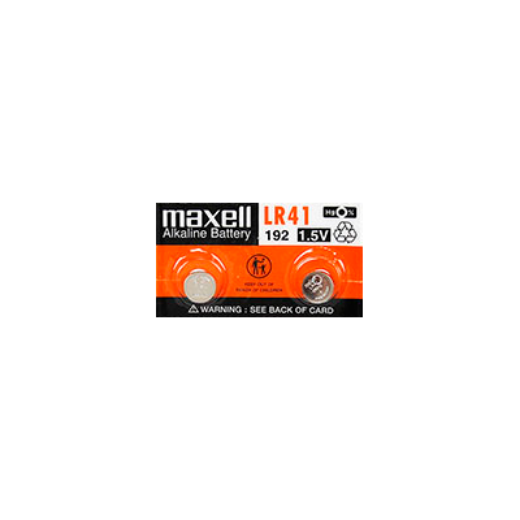 Picture of LR41 MAXELL 1.5V ALKALINE BUTTON BATTERY