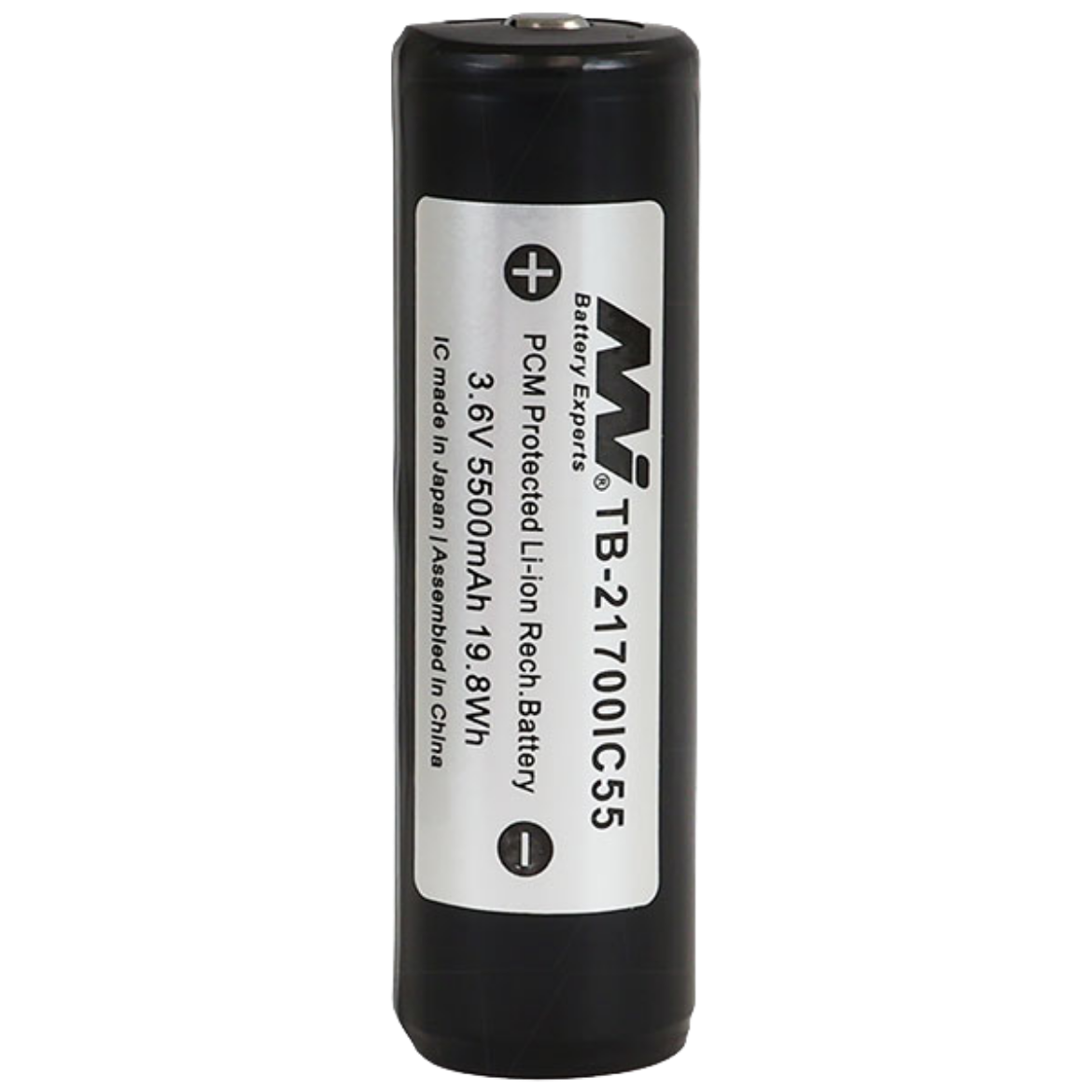 Picture of 3.7V 21700 RECHARGEABLE LITHIUM ION BATTERY 5500MAH