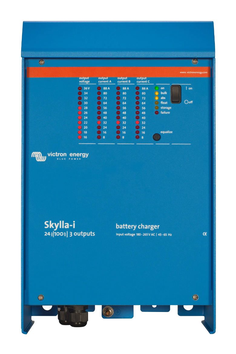 Picture of 24V 100AH VICTRON SKYLLA-TG SLA THREE OUTPUT CHARGER (SKI024100002)