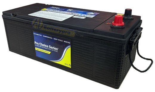 Picture of N94MF - 12VOLT 900CCA 145AH PRO CHOICE SERIES MAINTENANCE FREE CALCIUM BATTERY - NO SIDE LEDGES (N94) - LHP