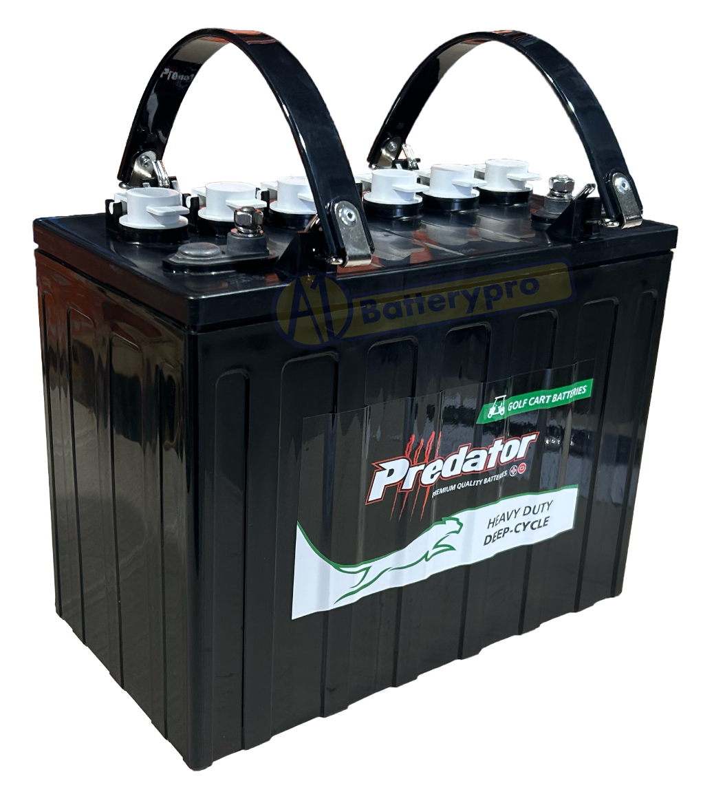 Picture of GC12-DT1275-150 - 12VOLT 150AMP HOUR PREDATOR DEEP CYCLE GOLF CART BATTERY - LHP