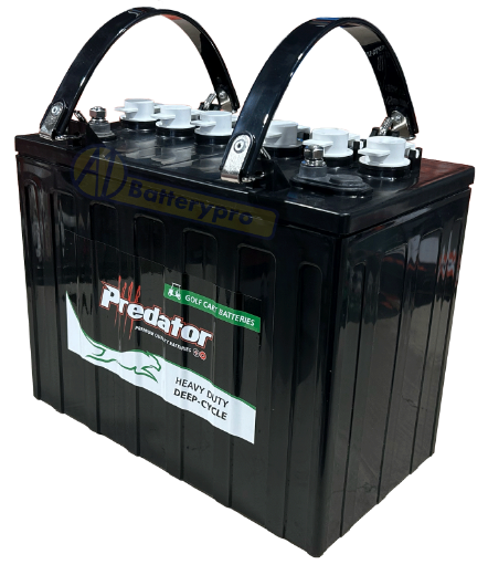 Picture of GC12-DT1275-150 - 12VOLT 150AMP HOUR PREDATOR DEEP CYCLE GOLF CART BATTERY - LHP