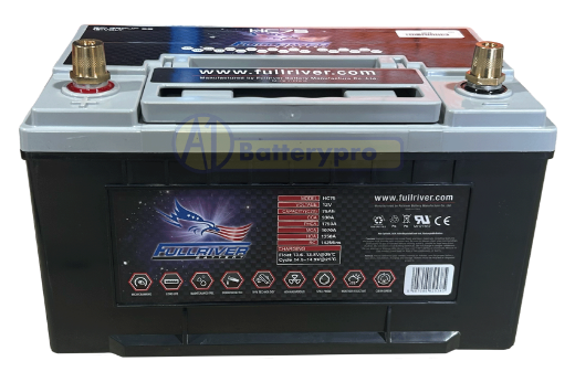 Picture of HC75 - 12VOLT 930CCA 75AMP/HR HARDCORE FULLRIVER BATTERY (PC1750) - LHP