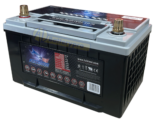 Picture of HC75 - 12VOLT 930CCA 75AMP/HR HARDCORE FULLRIVER BATTERY (PC1750) - LHP