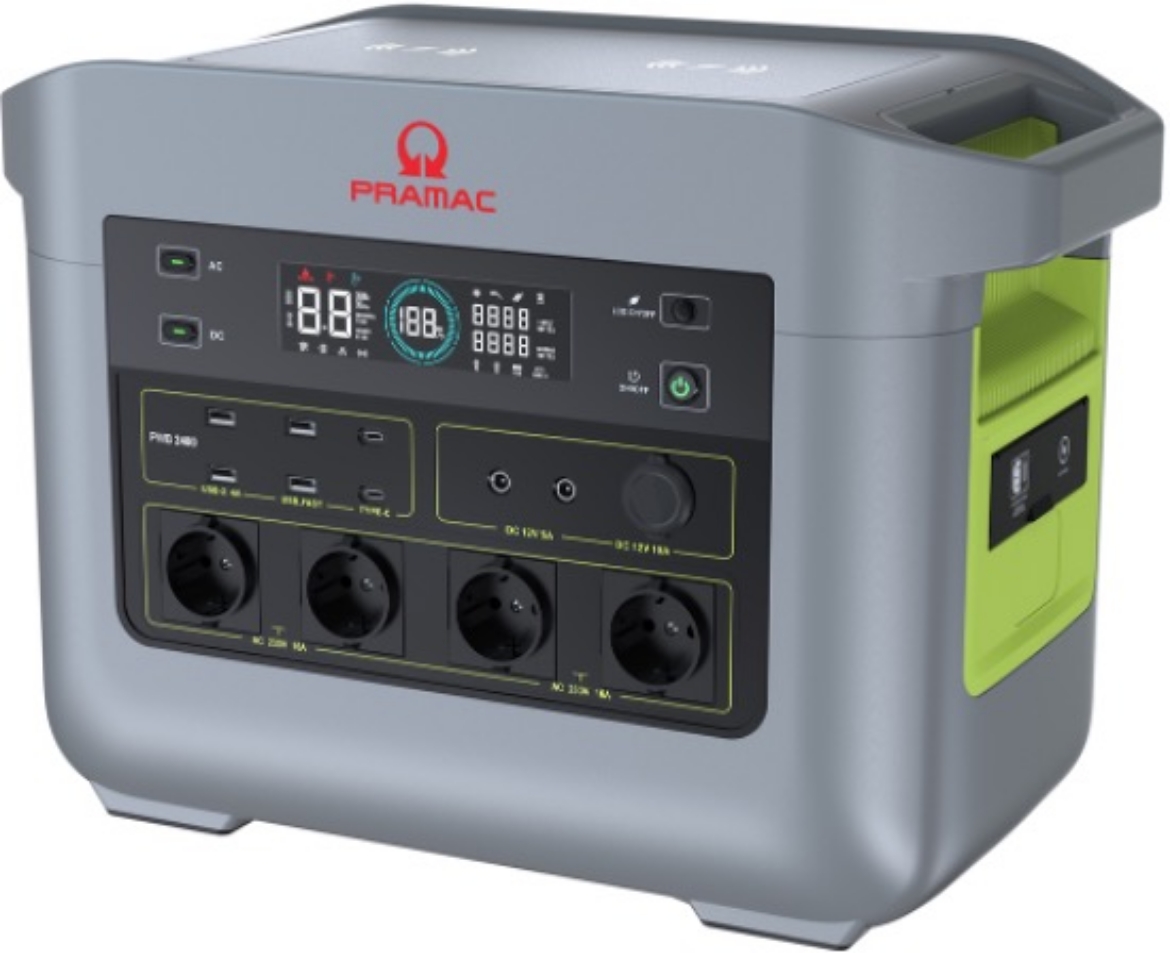 Picture of PWB2400 PRAMAC 2150WH PORTABLE POWER STATION (EQUIVALENT TO 168AH @ 12.8V) | 2400W OUTPUT POWER (CONT) - IP20 RATING