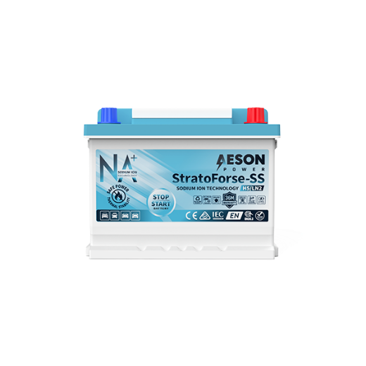 Picture of 12VOLT 650CCA STRATOFORSE-SS HEAVY DUTY SODIUM ION STOP START MAINTENANCE FREE BATTERY - RHP  (DIN55H)