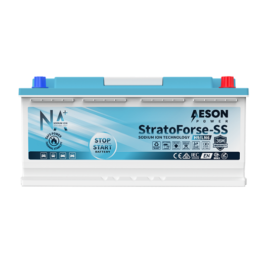 Picture of 12VOLT 950CCA STRATOFORSE-SS HEAVY DUTY SODIUM ION STOP START MAINTENANCE FREE BATTERY - RHP (605 901 095 / DIN100)