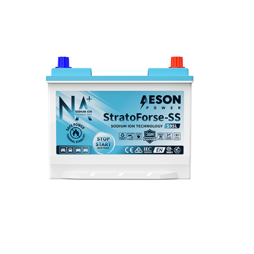 Picture of 12VOLT 720CCA STRATOFORSE-SS HEAVY DUTY SODIUM ION STOP START MAINTENANCE FREE BATTERY - RHP (95D26LEFB)