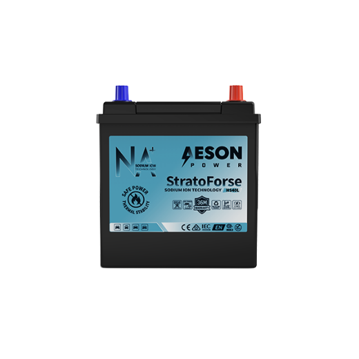 Picture of 12 VOLT 350CCA STRATOFORSE HEAVY DUTY SODIUM ION STARTING BATTERY - RHP (NS40ZL)