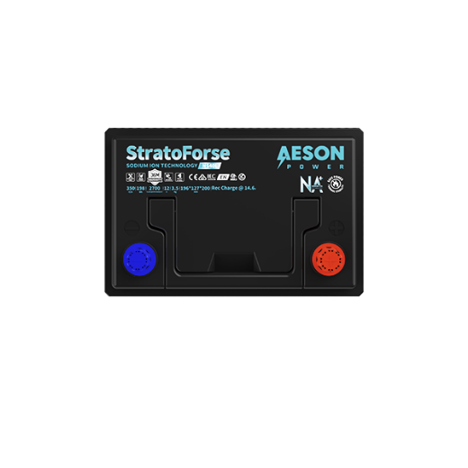 Picture of 12 VOLT 350CCA STRATOFORSE HEAVY DUTY SODIUM ION STARTING BATTERY - RHP (NS40ZL)
