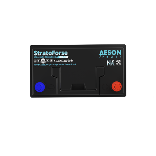 Picture of 12 VOLT 450CCA STRATOFORSE HEAVY DUTY SODIUM ION STARTING BATTERY - RHP