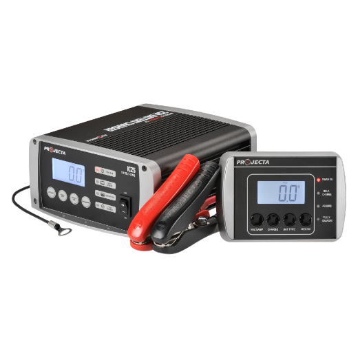 Picture of 12V 25AH PROJECTA FULLY AUTOMATIC 7 STAGE SWITCH MODE INTELLI-CHARGE BATTERY CHARGER