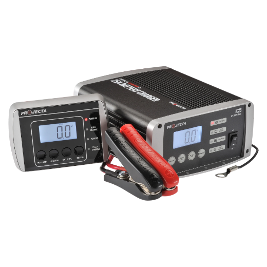 Picture of 12V 25AH PROJECTA FULLY AUTOMATIC 7 STAGE SWITCH MODE INTELLI-CHARGE BATTERY CHARGER