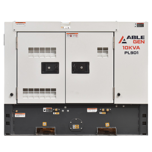 Picture of 10KVA 240V 37AMPS ABLE SINGLE PHASE FULLY ENCLOSED ( PROTECTED & SILENCED LOCKABLE ) GENERATOR - YANGDONG 3CYL DIESEL ENGINE - 1500RPM - AVR CONTROLLED DINGOL ALTERNATOR ( 1410MM L x 724MM W x 1128MM H x 804KG )