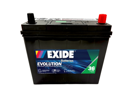 Picture of NS60L - 12VOLT 460CCA EXIDE EFB STOP START TECHNOLOGY BATTERY - RHP