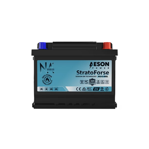 Picture of 12 VOLT 450CCA STRATOFORSE HEAVY DUTY SODIUM ION STARTING BATTERY - RHP - DIN55H