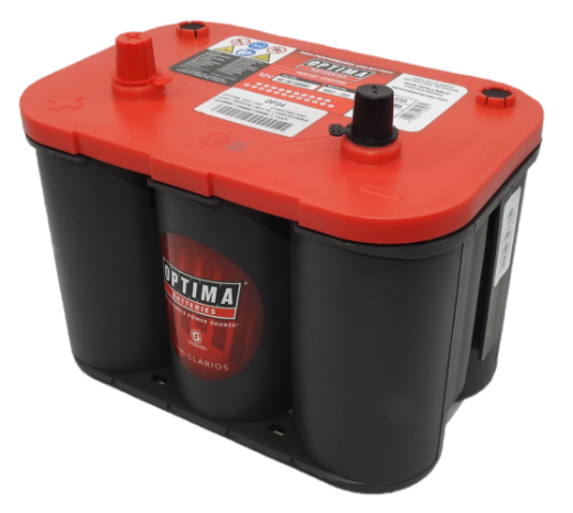 Picture of 34 - 12VOLT 815CCA 50AH OPTIMA (8002-250) RED TOP CRANKING AGM BATTERY - STARTING/SAE - LHP