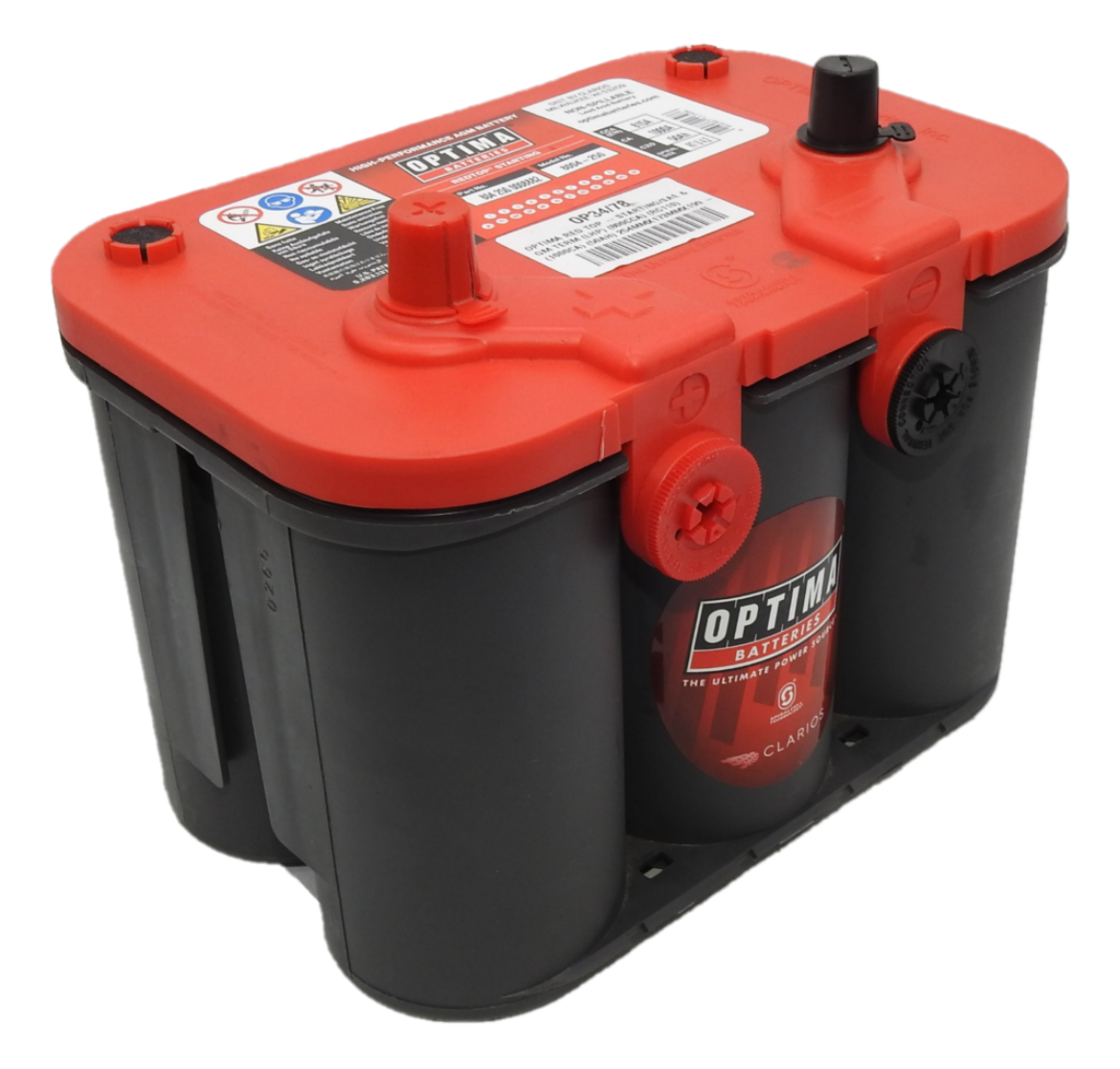 Picture of 34/78 - 12VOLT 815 CCA 50AH OPTIMA (8004-250) RED TOP CRANKING AGM BATTERY - STARTING/SAE & GM TERM - LHP