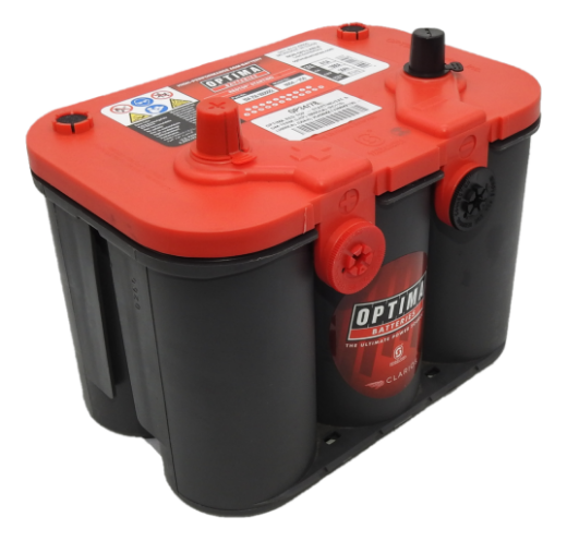 Picture of 34/78 - 12VOLT 815 CCA 50AH OPTIMA (8004-250) RED TOP CRANKING AGM BATTERY - STARTING/SAE & GM TERM - LHP