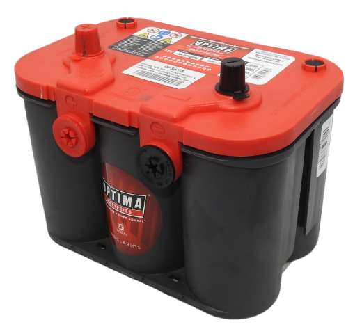 Picture of 34/78 - 12VOLT 815 CCA 50AH OPTIMA (8004-250) RED TOP CRANKING AGM BATTERY - STARTING/SAE & GM TERM - LHP