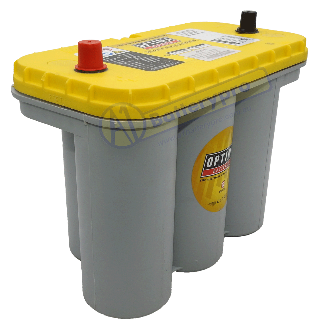 Picture of 12VOLT 900CCA 75AH OPTIMA (8051-187) YELLOWTOP AGM DEEP CYCLE DUAL PURPOSE BATTERY - SAE POST