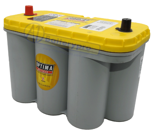 Picture of 12VOLT 900CCA 75AH OPTIMA (8051-187) YELLOWTOP AGM DEEP CYCLE DUAL PURPOSE BATTERY - SAE POST