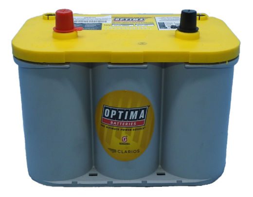 Picture of 12VOLT 765CCA 55AH OPTIMA (8012-254) YELLOWTOP AGM DEEP CYCLE DUAL PURPOSE BATTERY- SAE LHP