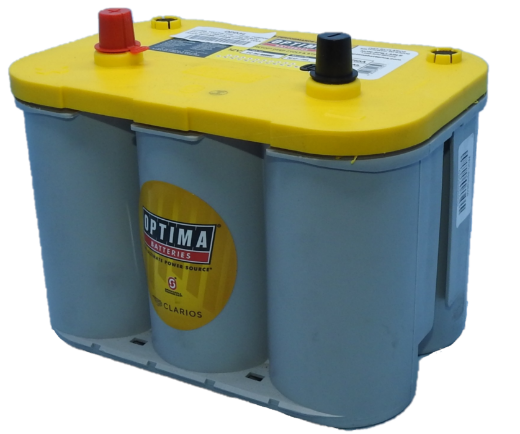 Picture of 12VOLT 765CCA 55AH OPTIMA (8012-254) YELLOWTOP AGM DEEP CYCLE DUAL PURPOSE BATTERY- SAE LHP