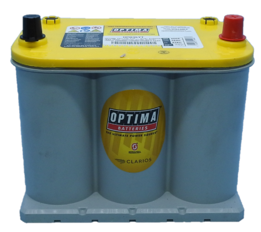 Picture of 12VOLT 620CCA 48AH OPTIMA (8040-222) YELLOWTOP AGM DEEP CYCLE DUAL PURPOSE BATTERY - SAE RHP