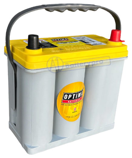 Picture of 12VOLT 450CCA 38AH OPTIMA (8073-176) YELLOWTOP AGM DEEP CYCLE DUAL PURPOSE BATTERY- SAE RHP