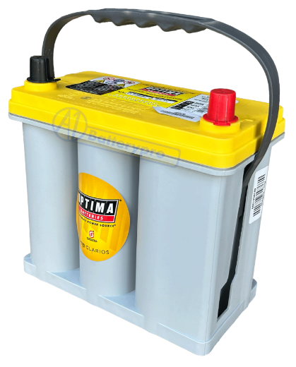 Picture of 12VOLT 450CCA 38AH OPTIMA (8073-176) YELLOWTOP AGM DEEP CYCLE DUAL PURPOSE BATTERY- SAE RHP