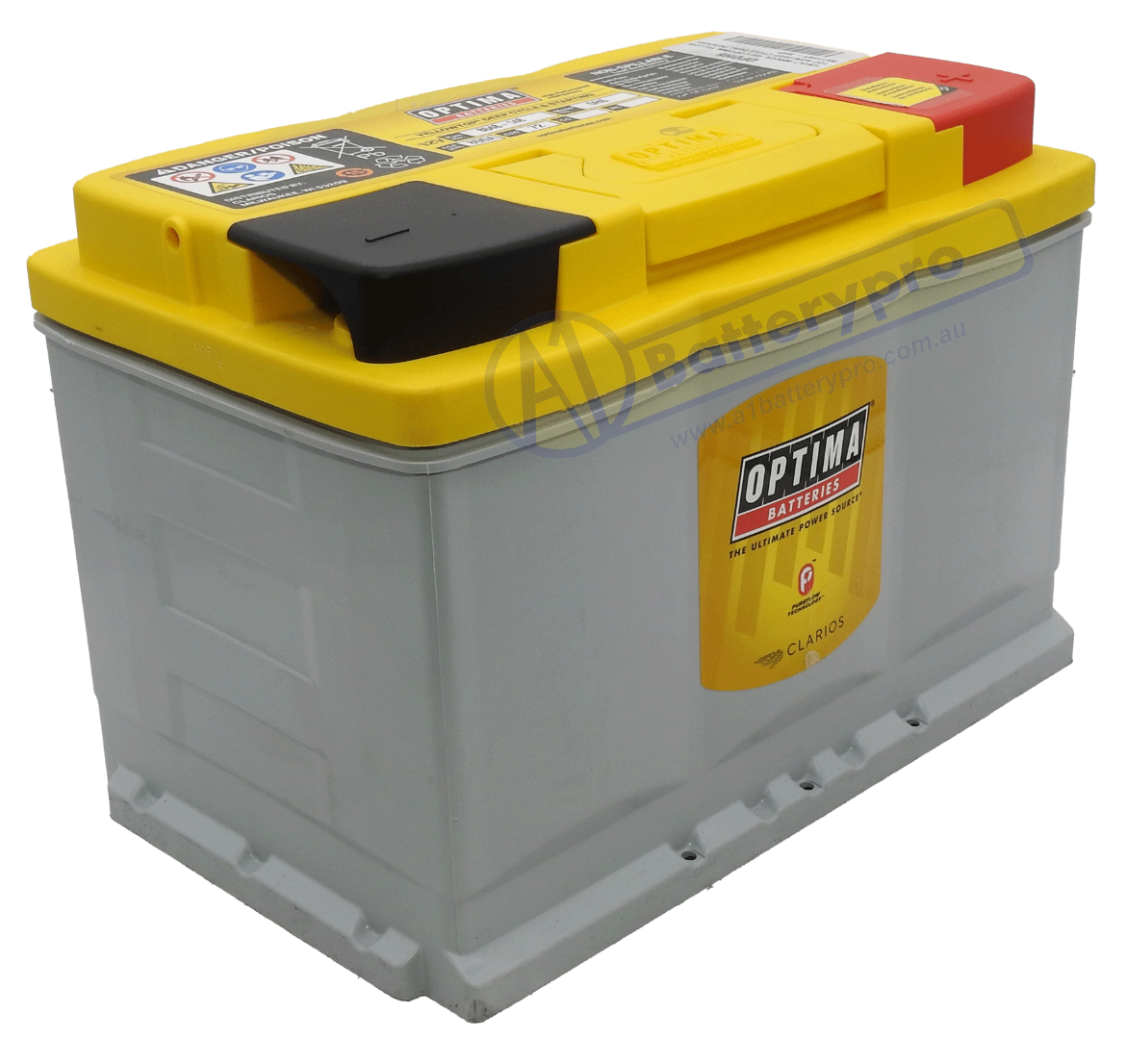Picture of 12VOLT 800CCA 72AH OPTIMA (8048-148) YELLOWTOP AGM DEEP CYCLE DUAL PURPOSE BATTERY- RHP