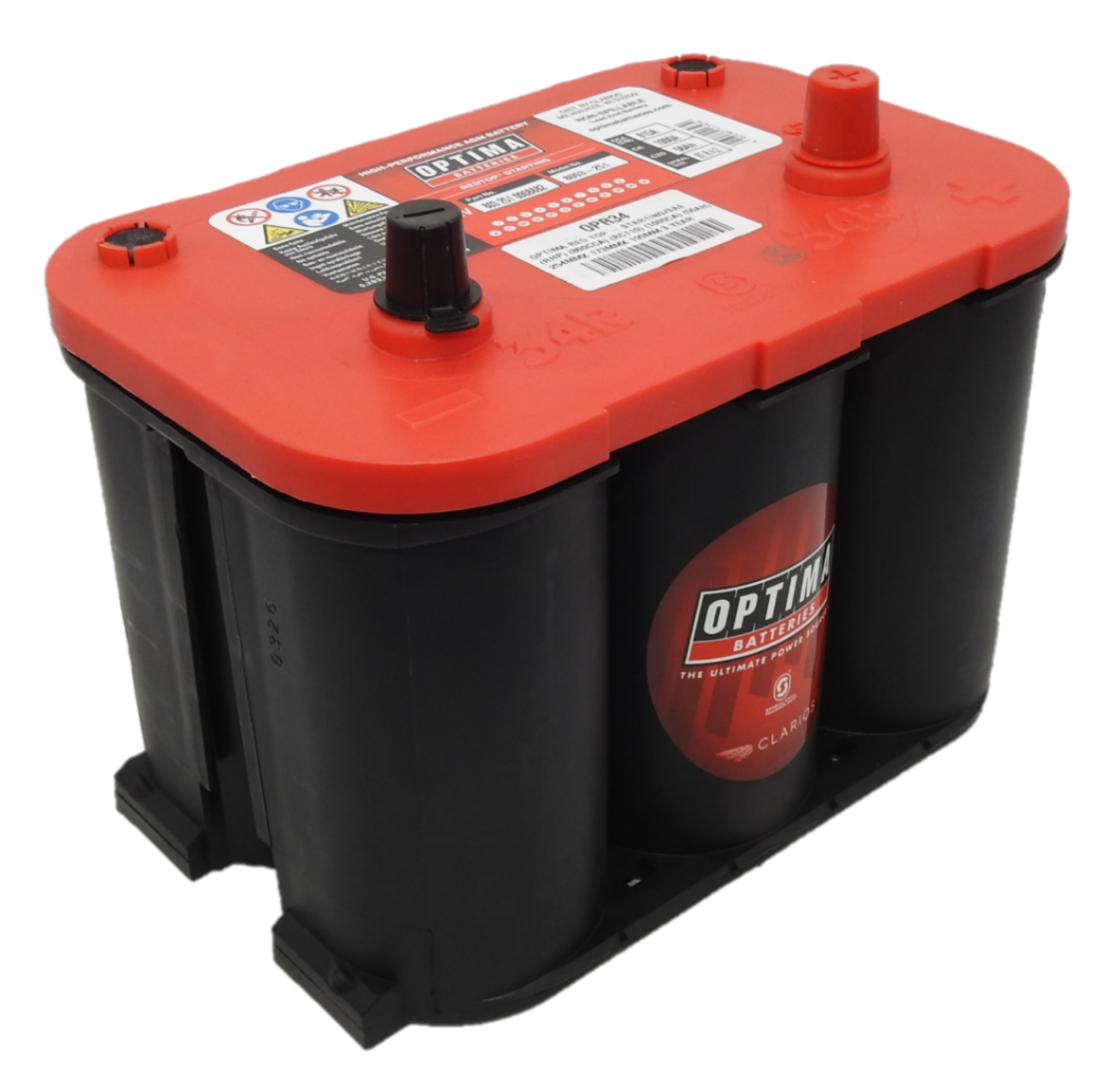 Picture of 34R - 12VOLT 815CCA 50AH OPTIMA (8003-251) RED TOP CRANKING AGM BATTERY - STARTING/SAE RHP