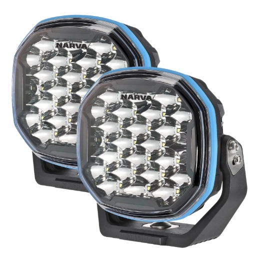 Picture of DRIVING LIGHTS LED 7" EX2 12000  EFFECTIVE LUMENS PER PAIR . DISTANCE = 460 @ 1 LUX . WIDTH = 45m @ 1 LUX NO RELAY REQUIRED FOR POS SWITCHING CARS