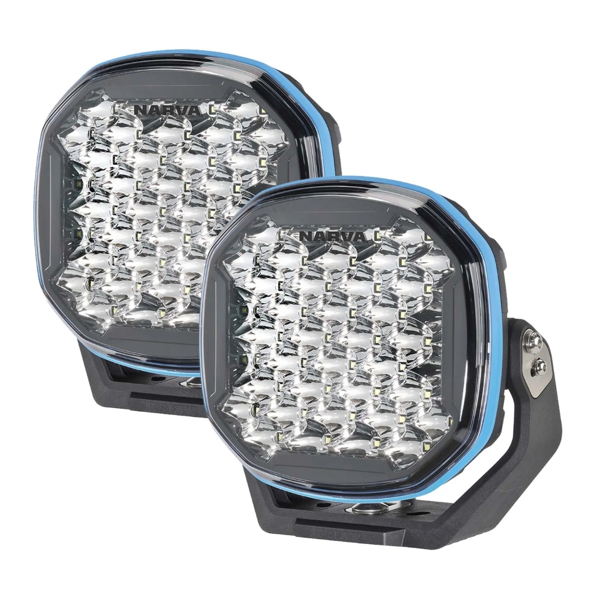 Picture of DRIVING LIGHTS LED 9" EX2 27200 RAW LUMENS 19400  EFFECTIVE LUMENS PER PAIR . DISTANCE = 700 @ 1 LUX . WIDTH = 60m @ 1 LUX NO RELAY REQUIRED FOR POS SWITCHING CARS NO FAULT WARRANTY